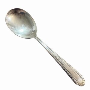H&T Mfg Co Wentworth Silverplate 7.5" Serving Spoon